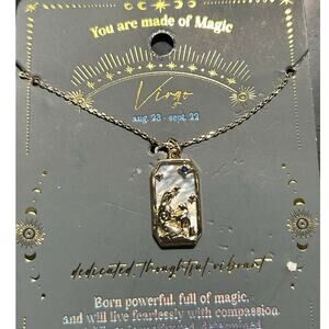 ⭐️ Virgo Necklace Gold Color‎ Costume Jewelry Women August 23 September 22 Sign